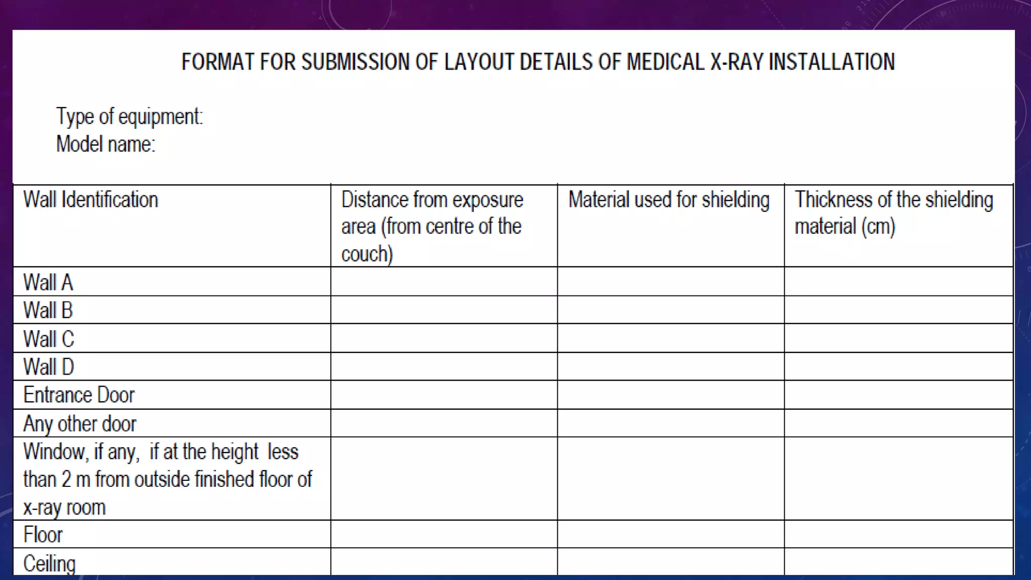 Aerb guidelines for x ray and ct installation | PPTX