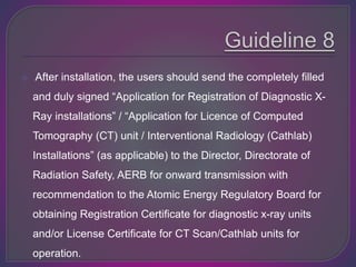 Aerb guidelines for Room installation | PPTX