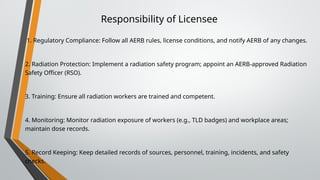 AERB GUIDELINES IN RADIATION SAFETY.pptx