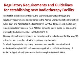AERB AND COMPLIANCE IN NUCLEAR MEDICINE AND RADIOTHERAPYPPT.pptx