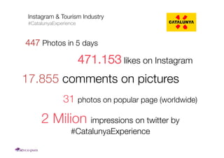 Instagram & Turismo!
#CatalunyaExperience
 