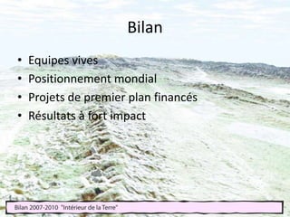 Température post-impact = paramètrefondamental pour les processus de ségrégation du noyauRicard et al., EPSL 2009