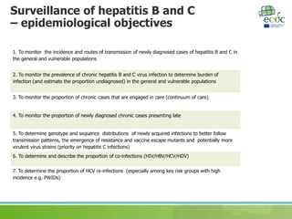 Hepatitis B and C surveillance in the EU/EEA, 2016 data | PPTX