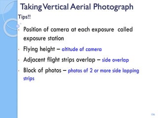 TakingVertical Aerial Photograph
Tips!!
106
 
