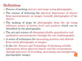 Aerial photogrammetry ppt 1 | PPTX