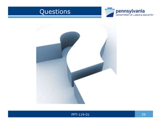 Questions
29PPT-119-01
 