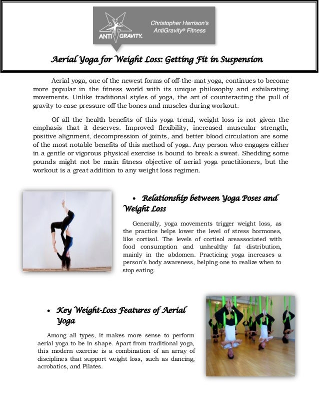 Aerial Yoga for Weight Loss Getting Fit in Suspension