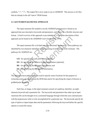 Aermap userguide under-revision | PDF
