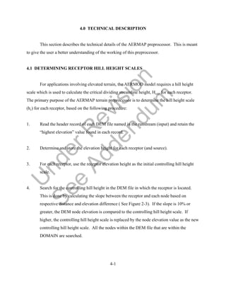 Aermap userguide under-revision | PDF