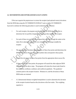 Aermap userguide under-revision | PDF