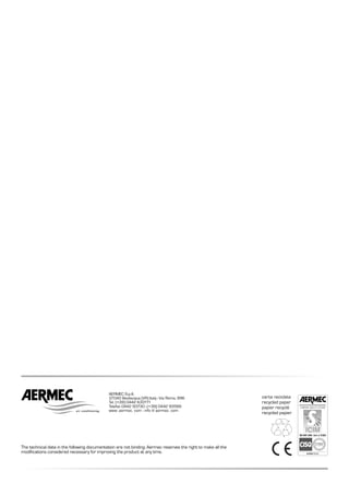 Aermec nrl a_e_ha_he_57-163_installation_manual_eng | PDF