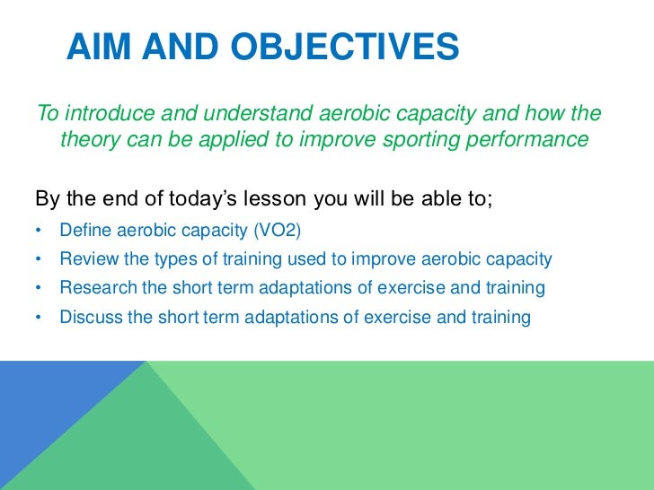 Aerobic Capacity lesson 2