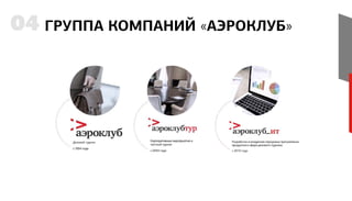 ГРУППА КОМПАНИЙ «АЭРОКЛУБ»04
 