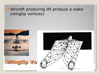 Wingtip VorticesWingtip Vortices
Aircraft producing lift produce a wake
(wingtip vortices)
10/27/18 Zubayer Al Billal Khan 35
 