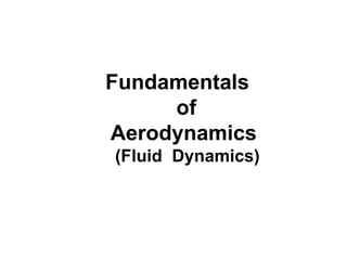 Aerodynamics basic | PPTX