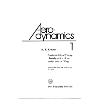 Aerodynamics by n. f. krasnov