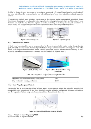 Aerodynamics design of formula sae race car 41372 | PDF