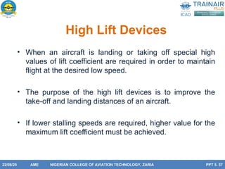 Aerodynamics presentation on flight controls | PPT