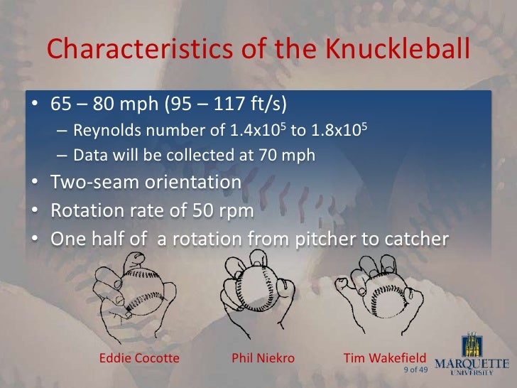 Aerodynamics Of A Knuckleball Pitch Presentation