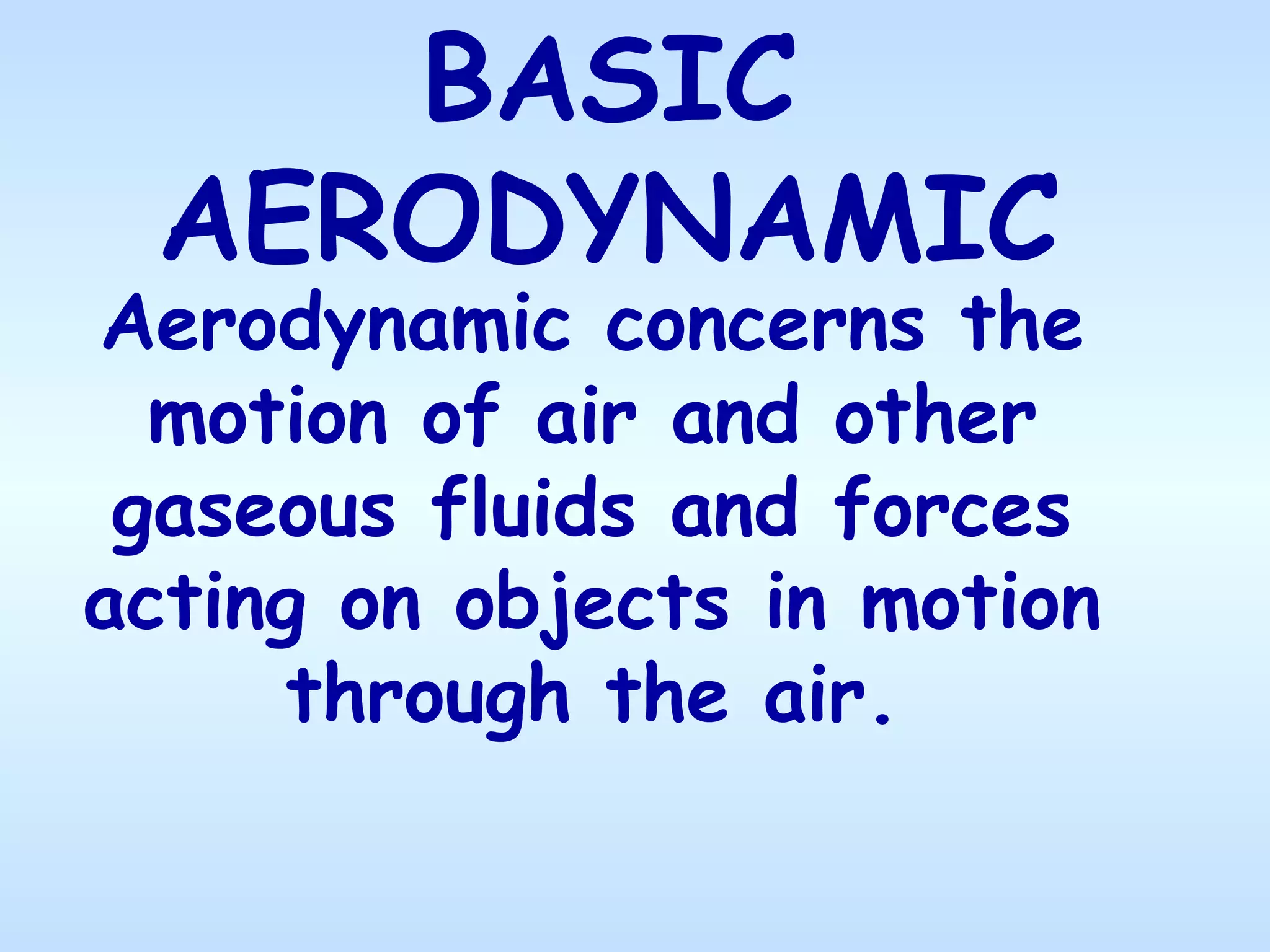 Aerodynamics slide | PPT