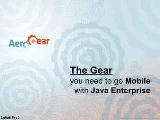 The Gear
             you need to go Mobile
              with Java Enterprise


Lukáš Fryč
 