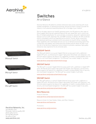 Switches Along Switches At-a-Glance | PDF