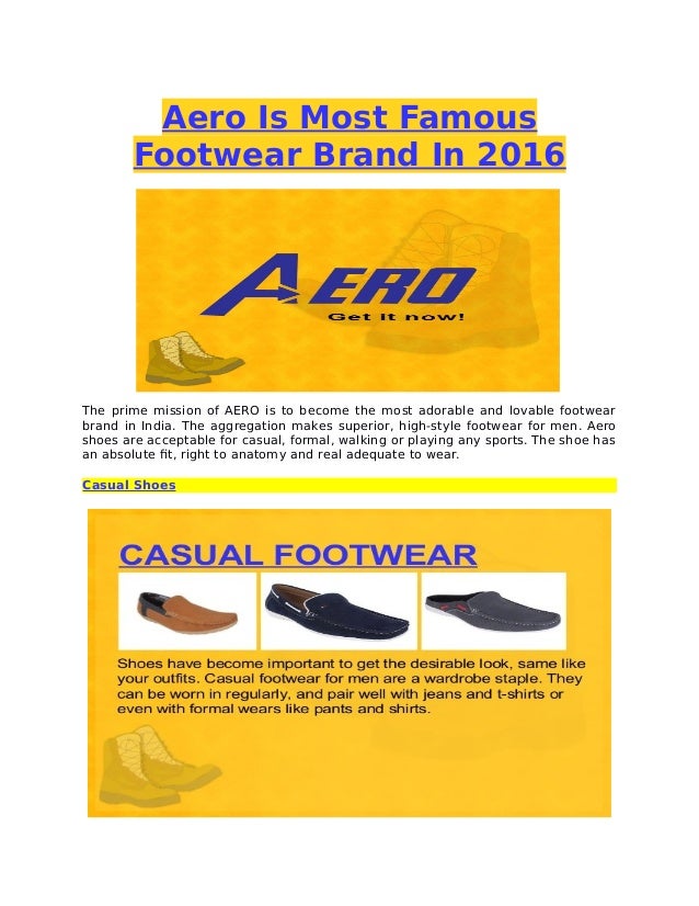 aero shoes company