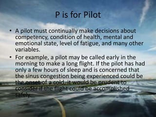 Aeronautical Decision Making And Risk Management For Pilots | PPTX