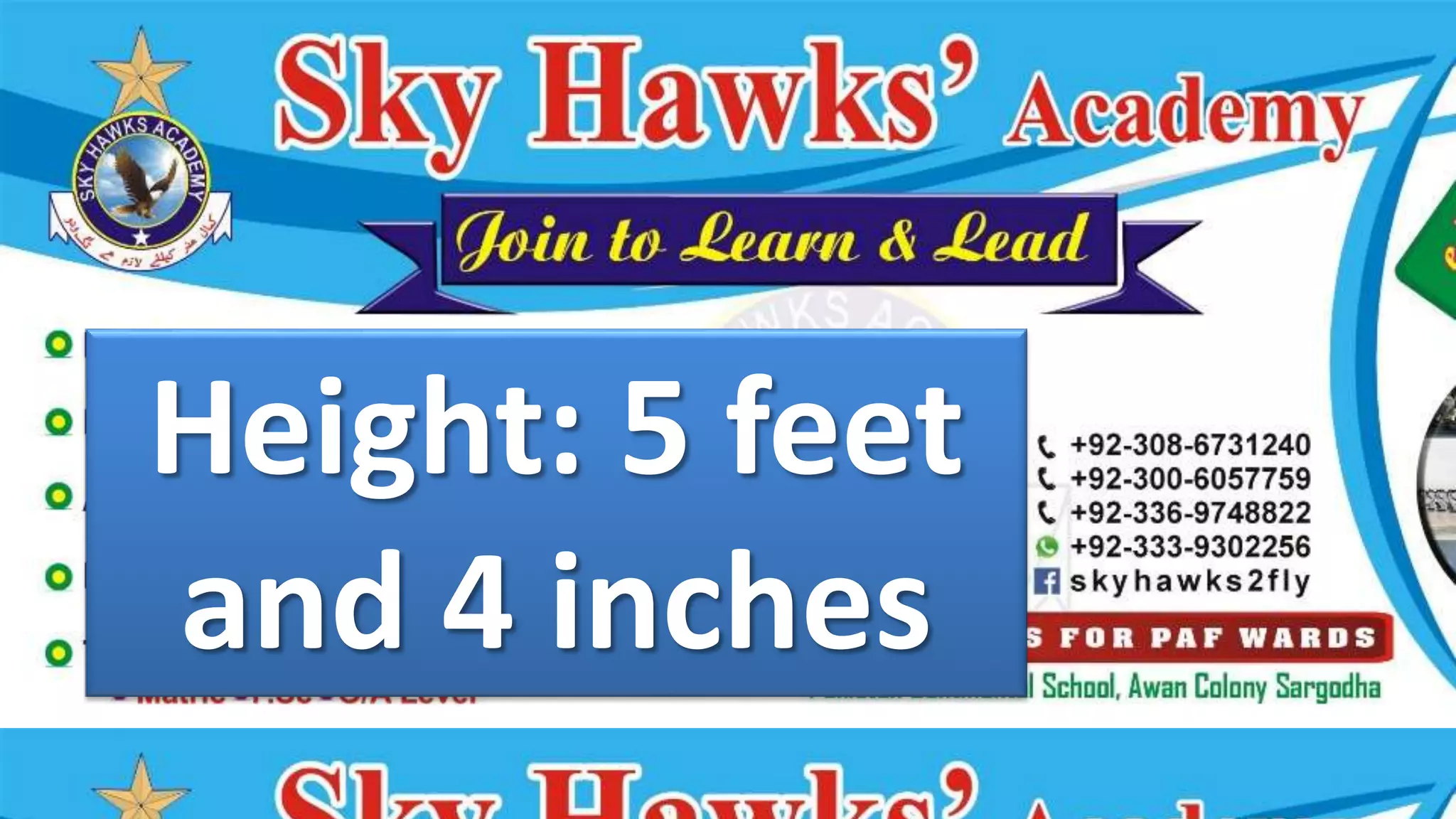 Height: 5 feet
and 4 inches
 