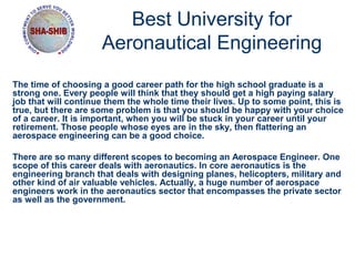 Aeronautical engineering in pune | PPT