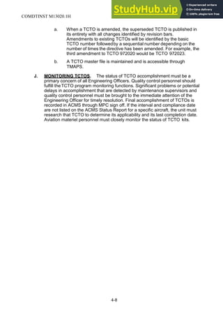 Tcto Kit AERONAUTICAL ENGINEERING MAINTENANCE MANAGEMENT MANUAL | PDF