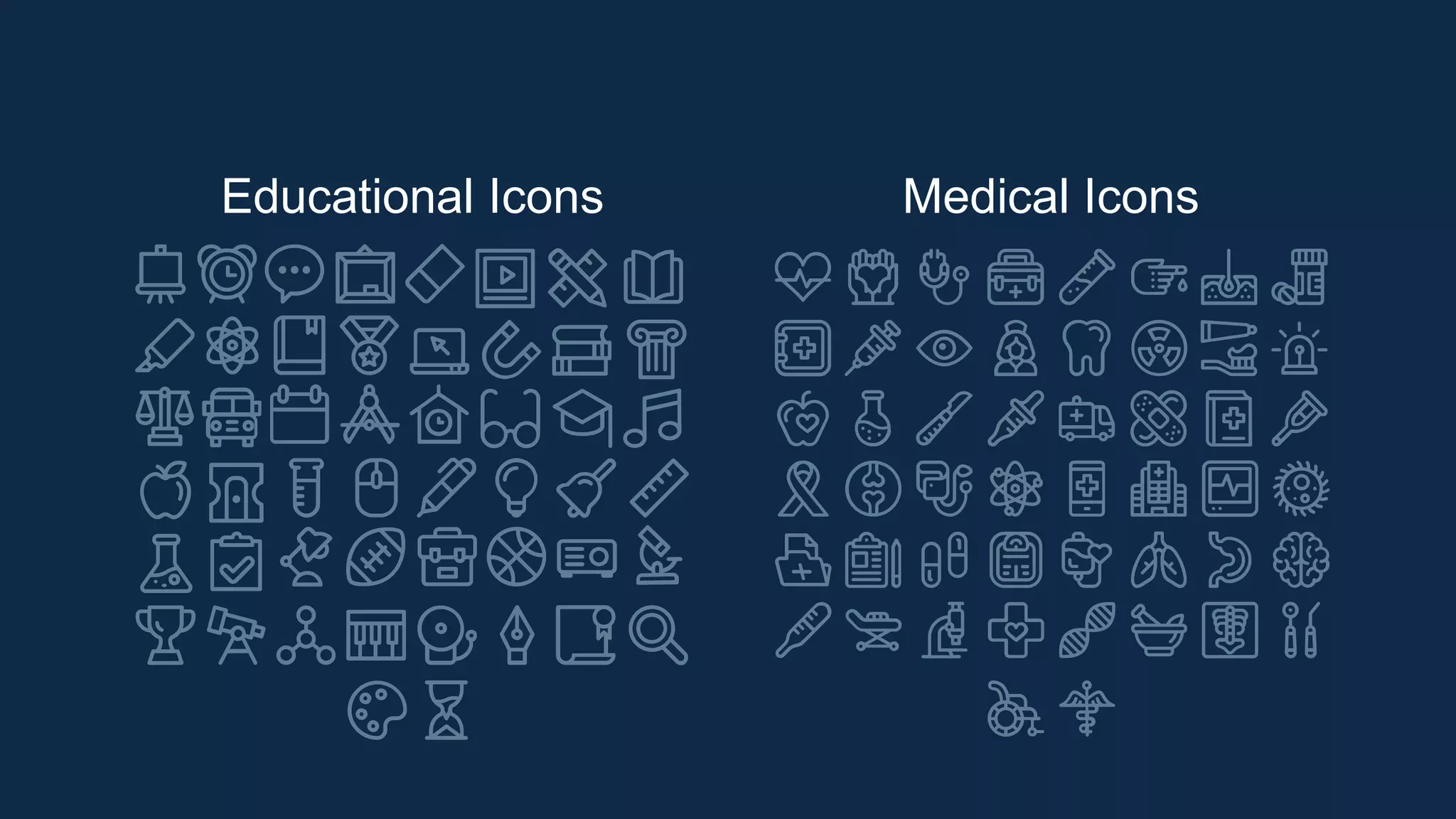 Educational Icons Medical Icons
 