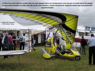 A weight-shift “ultraleve”,  a Air Creation Tanarg O Ultra-leve vem também sendo cada vez mais popular para uso recreacional, uma vez que na maior parte dos países que permitem aviação privada, eles são muito mais baratos e menos fortemente regulamentados que aeronaves não-regulamentadas. 