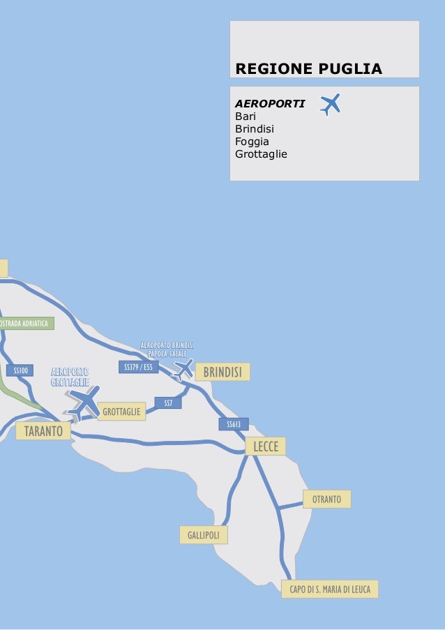 Aeroporti Puglia Cartina Aeroporti Puglia Cartina