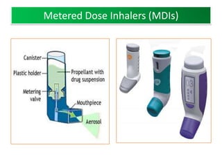 SPRAY




ACTUATORS                                        ACTUATORS




                                                     FOAM



            B.Revathi , MR college of pharmacy               26
 