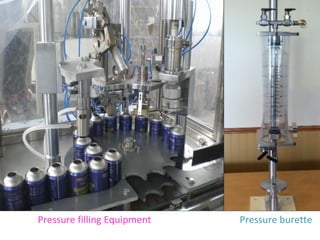 Pressure filling Equipment Pressure burette
 
