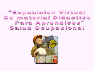 &quot;Exposicion Virtual De material Didactico Para Aprendices&quot;  Salud Ocupacional 
