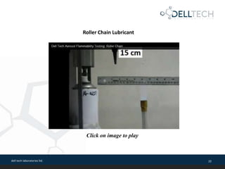 dell tech laboratories ltd. 22
Roller Chain Lubricant
Click on image to play
 