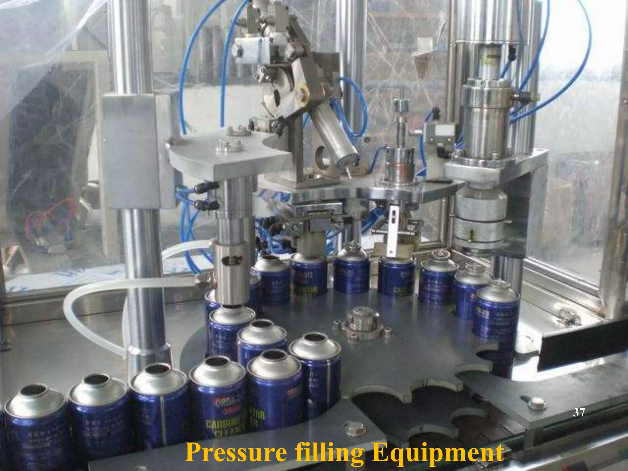 Pressure filling Equipment 
37 
 