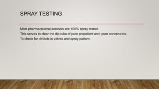 Pharmaceutical Aerosols | PPTX