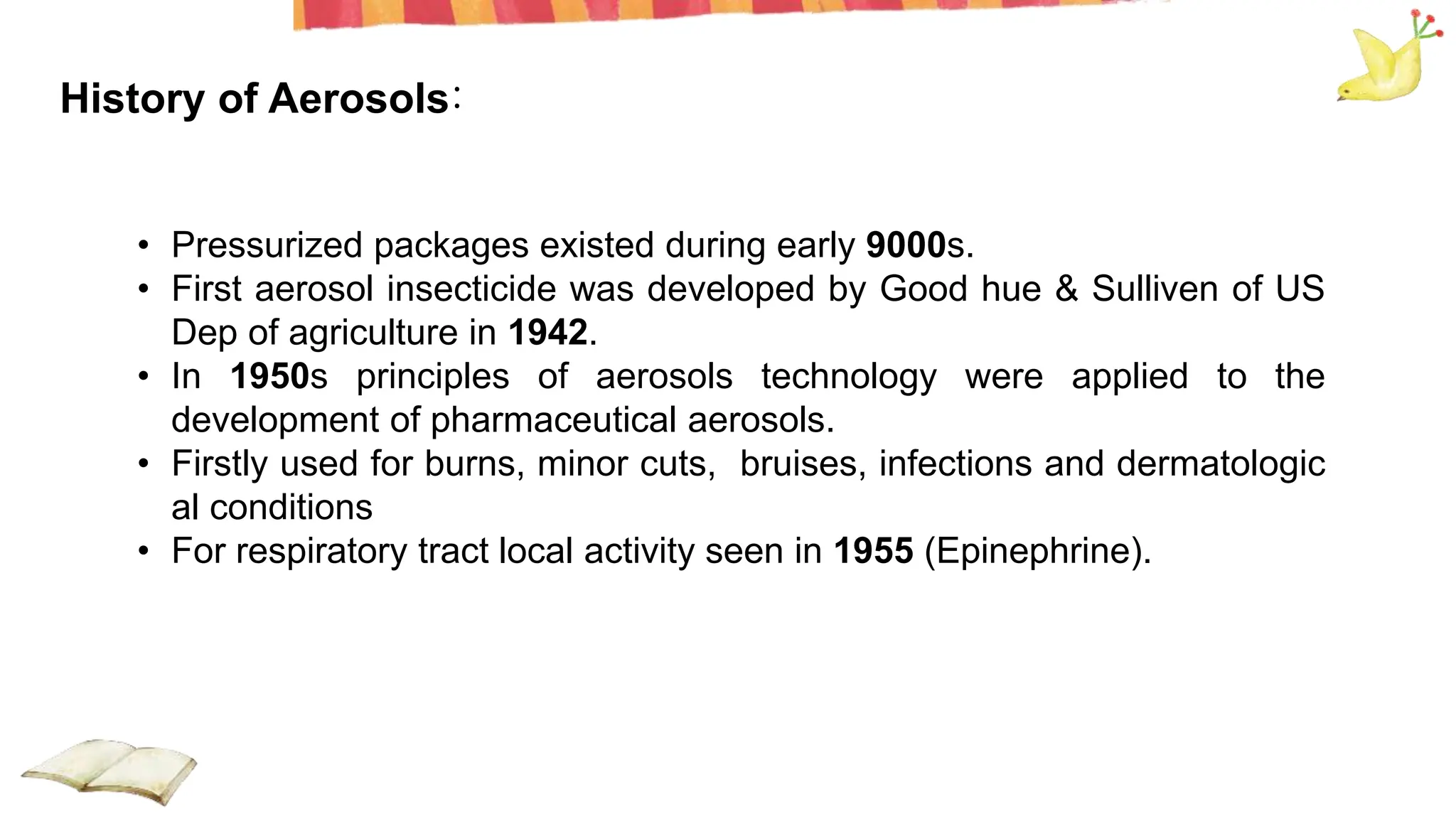 Aerosols, Propellants and types of propellants , Containers , types of ...