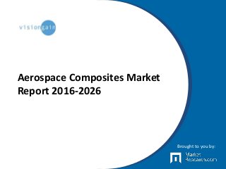 Aerospace Composites Market
Report 2016-2026
Brought to you by:
 
