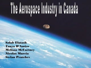 The Aerospace Industry in Canada Salah Elatash Tanya D’Amico Melissa McCartney Nicolas Murcia Stefan Pentchev 