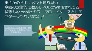 ޤΥɥͨ礤
ؤζĤ٥WRTEƤ
״BAerospikeΥ``ɥ`Ȥ
٥`ʤ
Rapid Rebalance΄Iե`}
ˤƤޤθԤձ
ˤϤʤʤ??
 