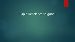 Rapid Rebalance so good!
 