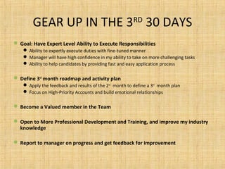 30/60/90 Day Action Plan for a Recruitment Firm | PPT