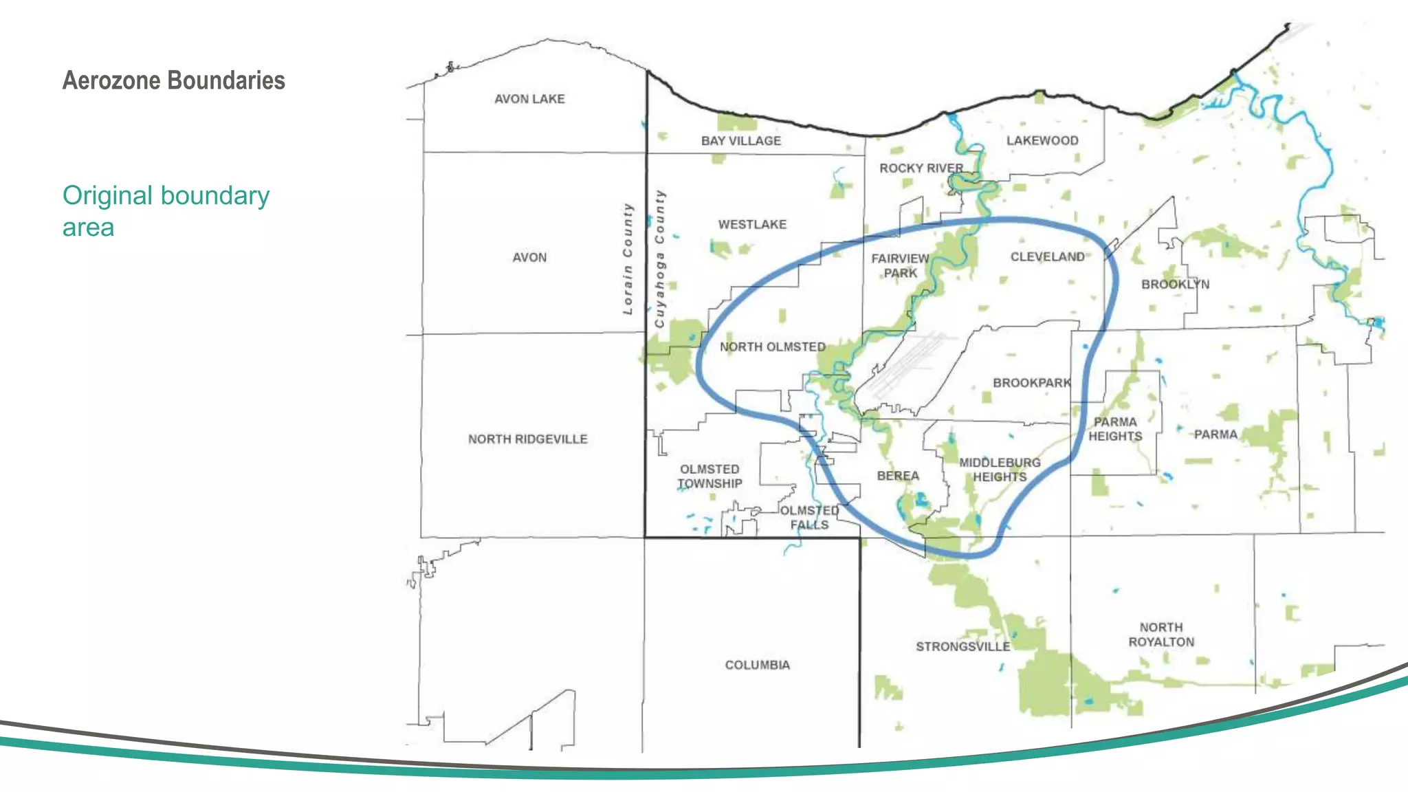 Aerozone Boundaries
Original boundary
area
 
