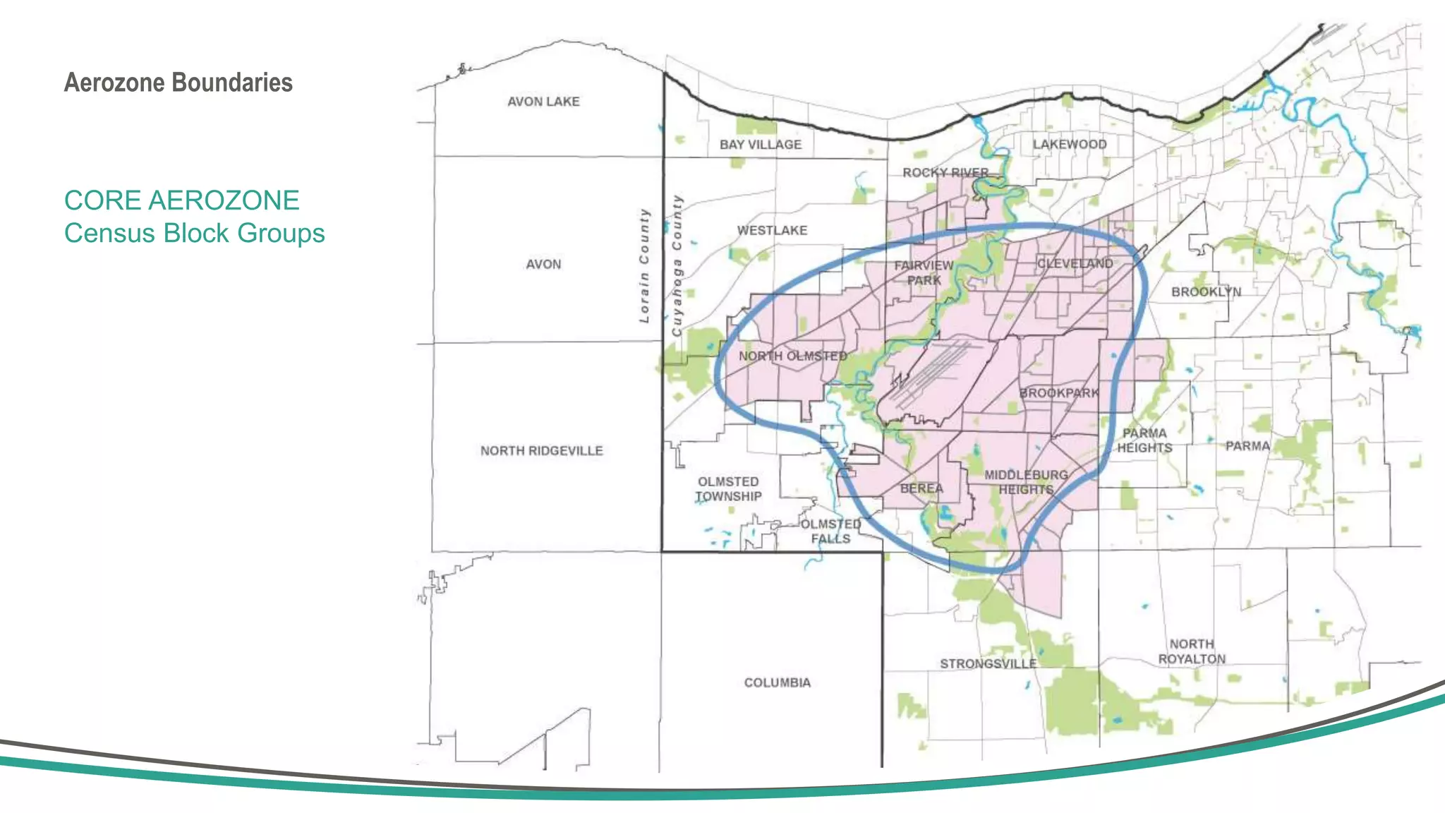 Aerozone Boundaries
CORE AEROZONE
Census Block Groups
 
