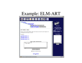 Example: ELM-ART 
 
