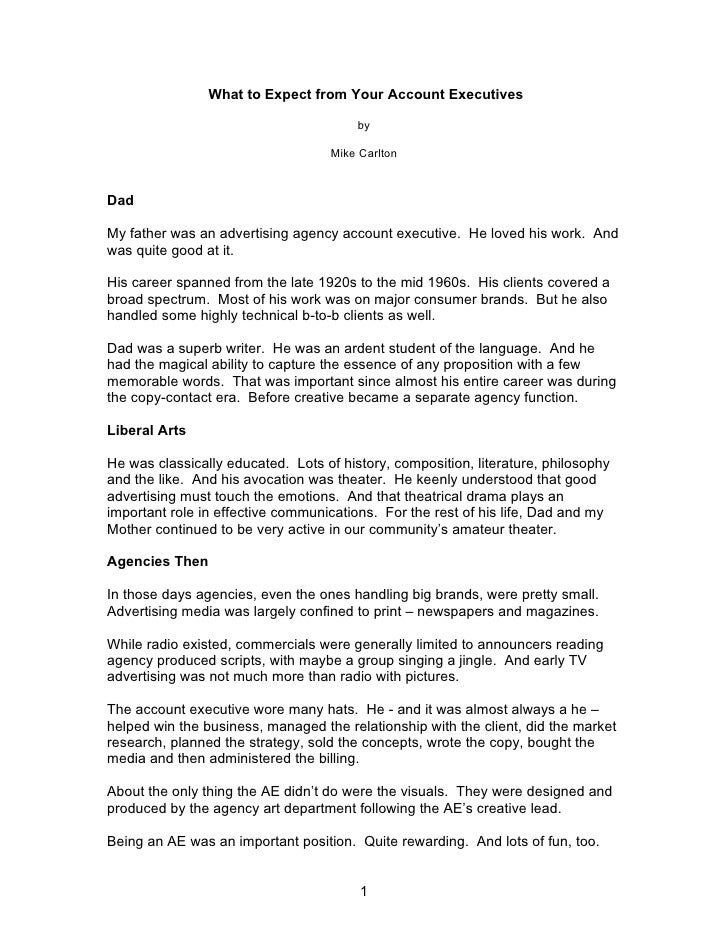 advertising executive job description
